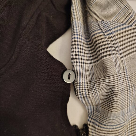 Romeo & Juliet - Oversized Blazer - Detachable Hoodie - White & Blue - Medium - Picture 4 of 8